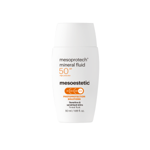 Minéral fluid Mesoestetic mesoprotech spf 50 zonnecrème gelaat