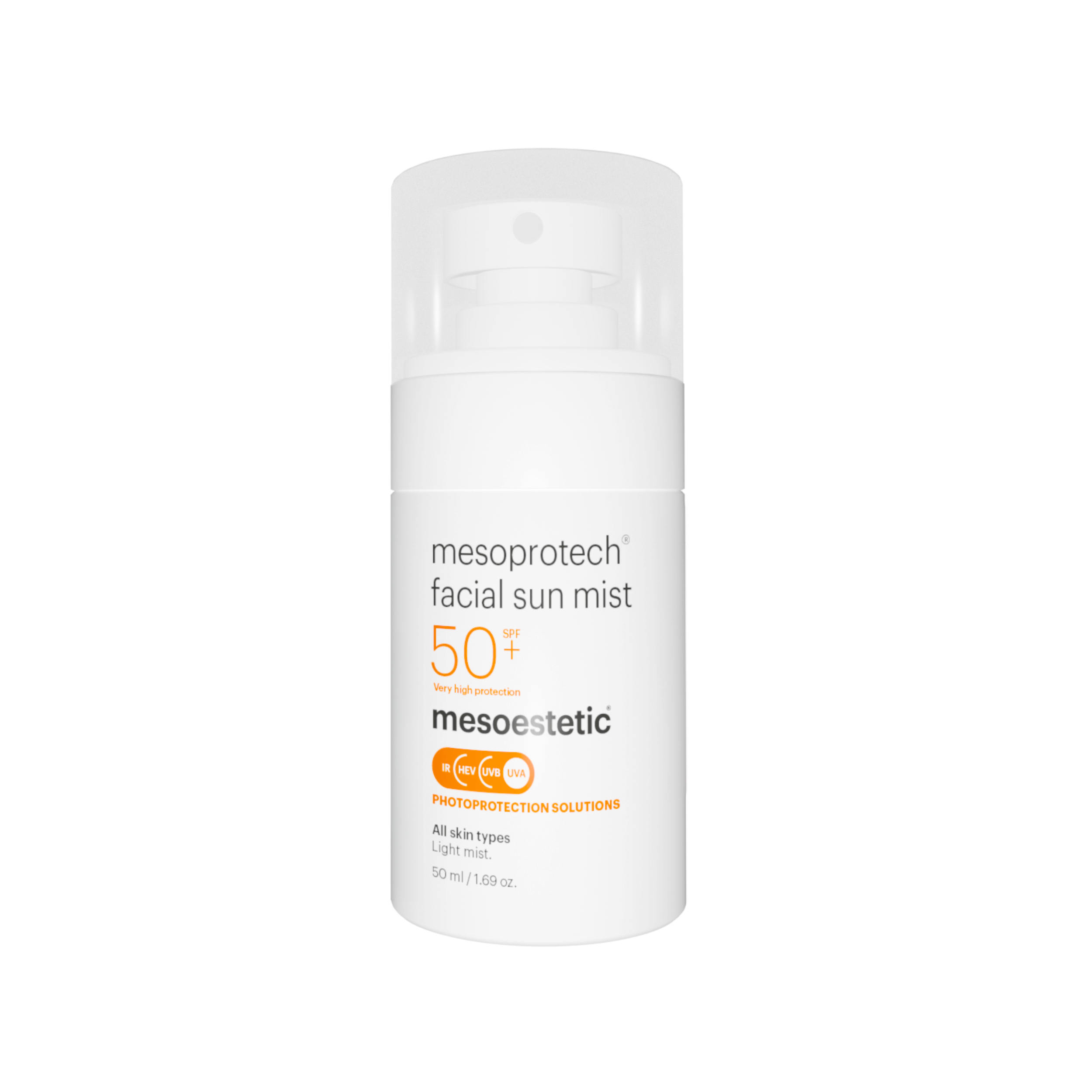 JVN Aesthetic Clinic Facial sun mist Facial sun mist spf 50 mesoprotech Mesoestetic Jill Vannueten Huidexpert huidverbetering salon Zutendaal Limburg België