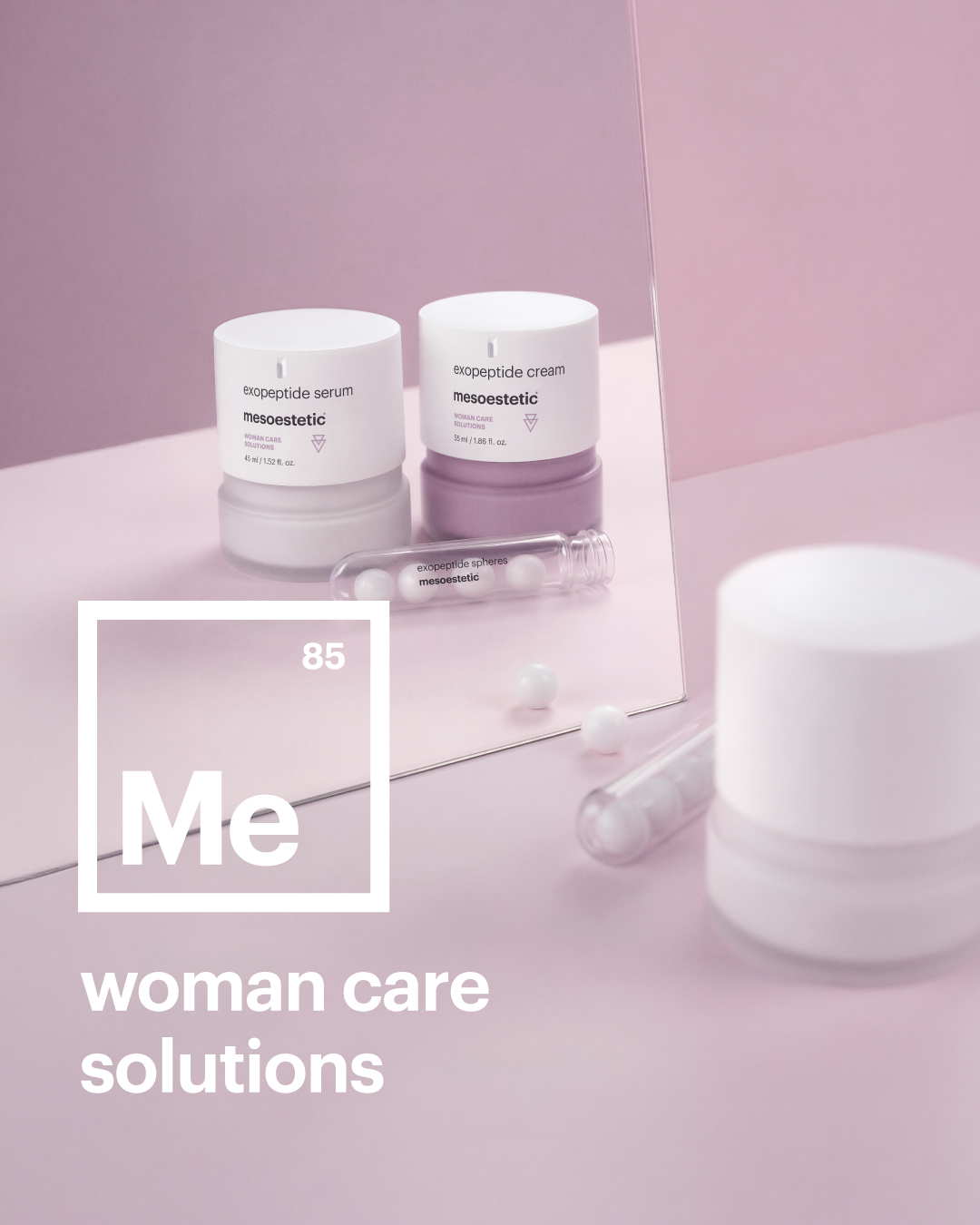 JVN Aesthetic Clinic Exopeptide cream exopeptide cream en serum Mesoestetic woman care solutions menopauze lijn